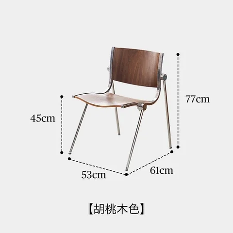 Старинное обеденное кресло средней длины, винтажные железные стулья из твердой древесины, стул со спинкой В индустриальном стиле, Рабочий стол для переговоров