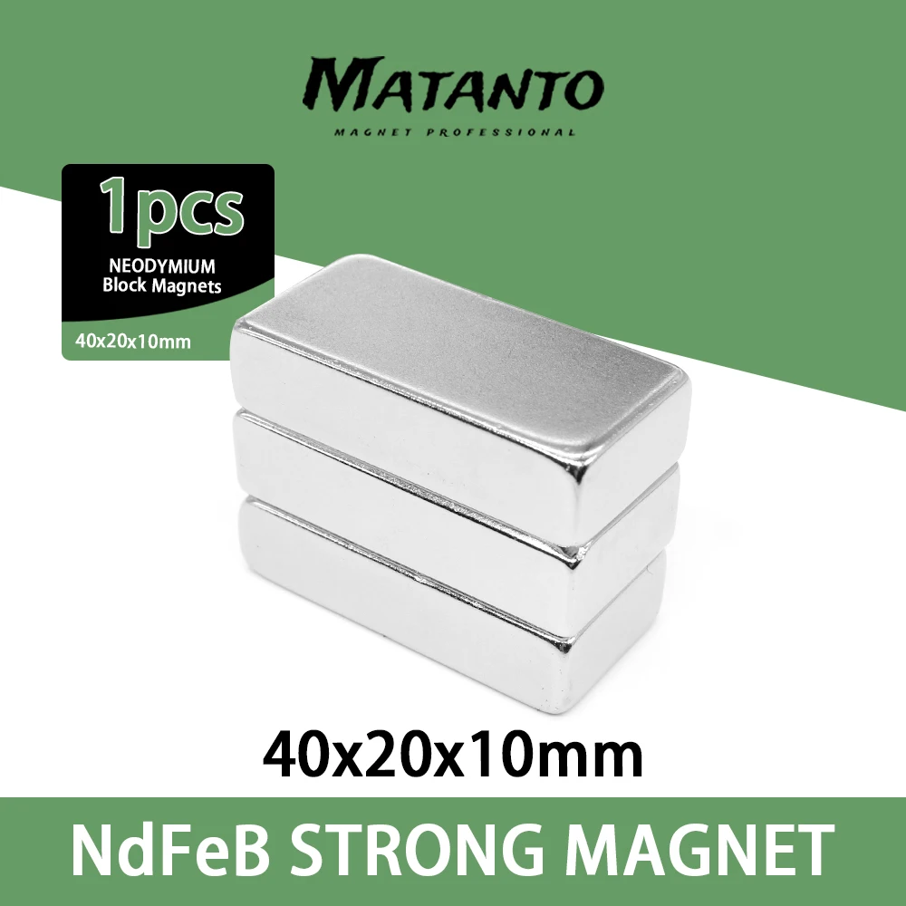 

1~30PCS 40x20x10mm Quadrate Powerful Magnets Strip DIY Permanent Magnetic 40x20x10mm Super Powerful Neodymium Magnet 40*20*10 mm