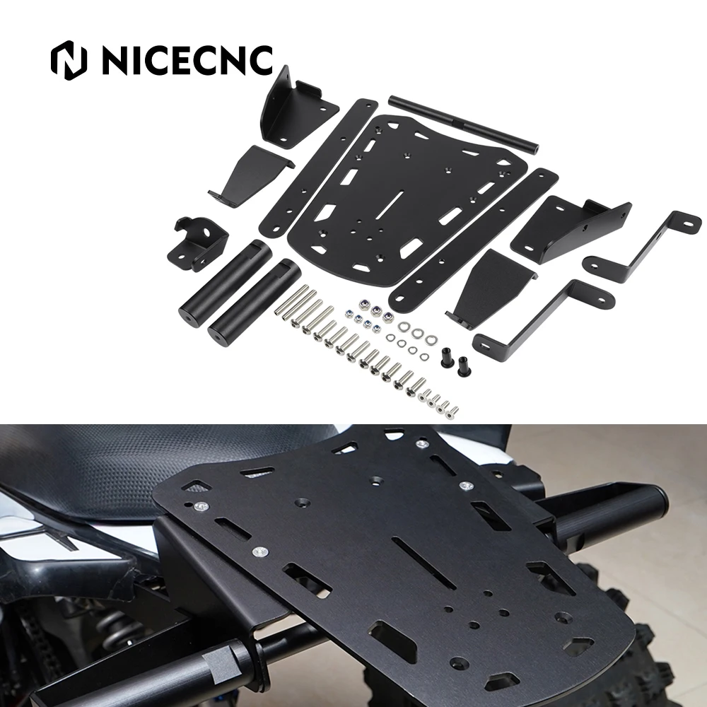 

NICECNC 52mm*35mm ATV Rear Luggage Rack Bracket Holder For Yamaha Raptor 700 YFM700 700R YFM700R Accessories Aluminum Black