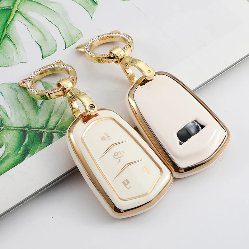 

ТПУ чехол для дистанционного ключа брелок оболочка для Cadillac ATS CT6 CTS DTS XT5 Escalade ESV SRX STS XTS ELR 2014 2015 2016 2017 2018