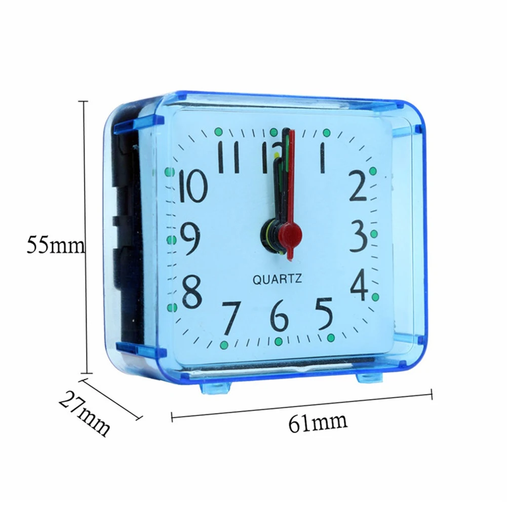 Small Alarm Clock Electronic Clock Travel Alarm Clock Cute Creative Transparent Table Clock Student Clock Bedroom Bedside Office images - 6