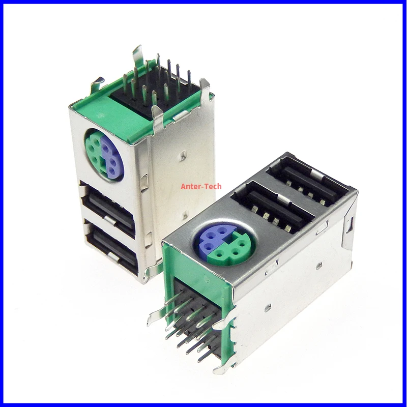 

Розетка для клавиатуры PS2 6P, 6 контактов, зеленая розетка для мыши, цвет фиолетовый, фоторазъем для детской мыши, 1 шт.