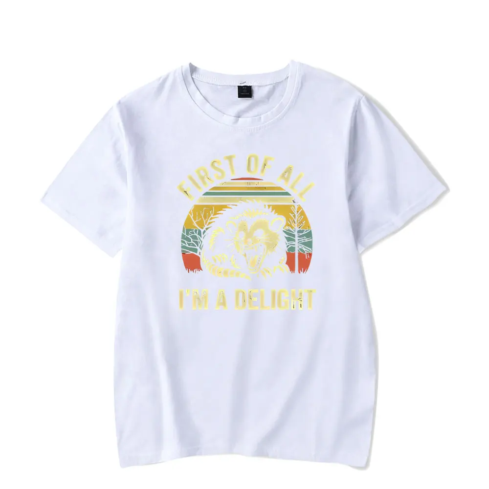 В первую очередь я радует Opossum Possum merch футболка с коротким рукавом и круглым