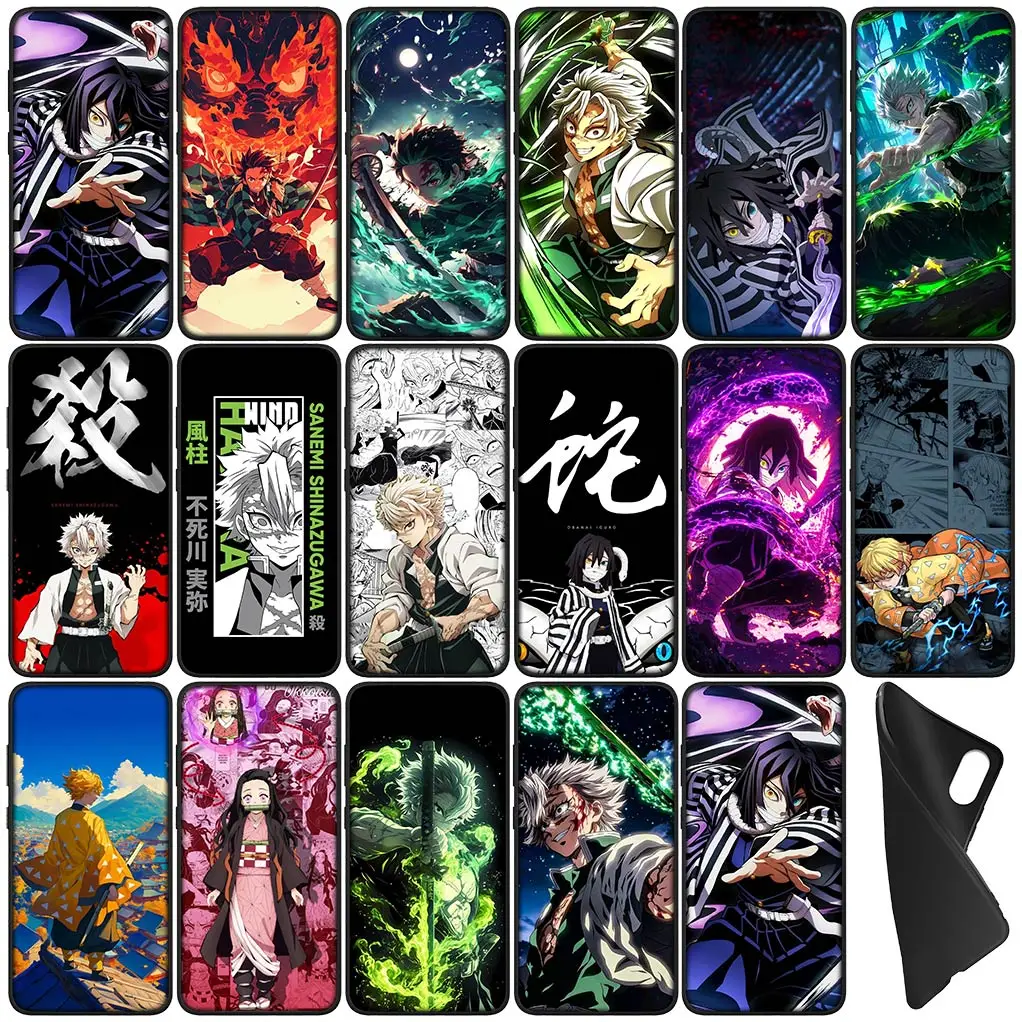 Sanemi Shinazugawa Demon Slayer Iguro Obanai Phone Case for OPPO A17 A15 A16 A3 Pro A40 A60 A80 A79 A95 A94 A74 A78 A58 A38 A57