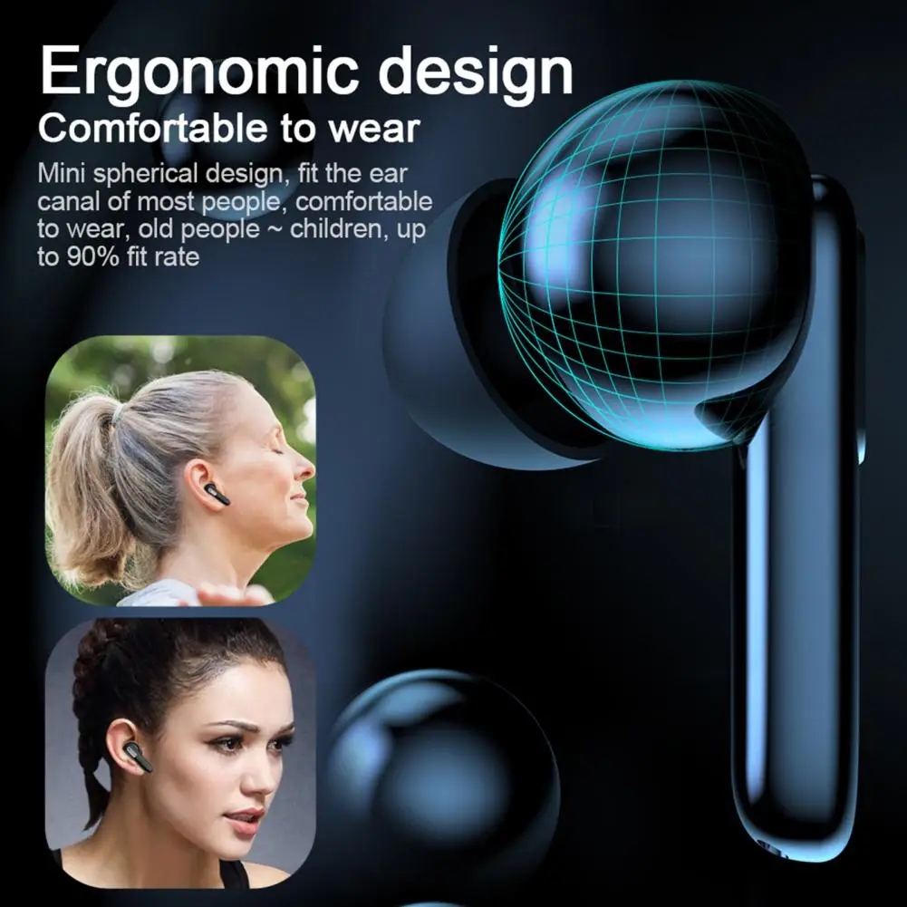 

Universal Wireless Earbud Long Standby Time Microphone Waterproof Bluetooth-compatible5.1 Dynamic Sports Earphone