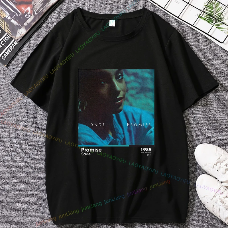 Футболка Мужская/женская с коротким рукавом хлопок 100% S-Sade Singer 80s музыкальная
