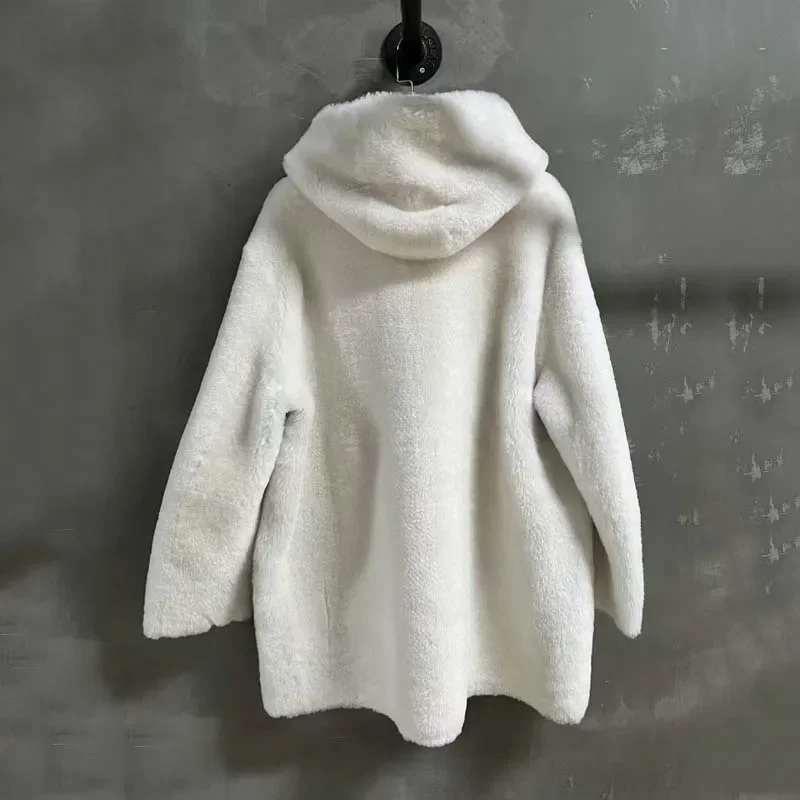 Зимнее женское пальто 2024 новая модная высококачественная одежда из натурального