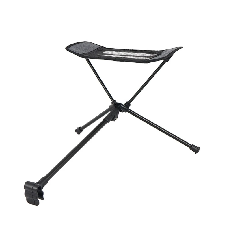 

Folding Chair Footrest Portable Chair Footstool Retractable Anti-Slip Feet Rest