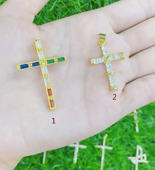 

2 шт., медные Подвески для браслета, с фианитом