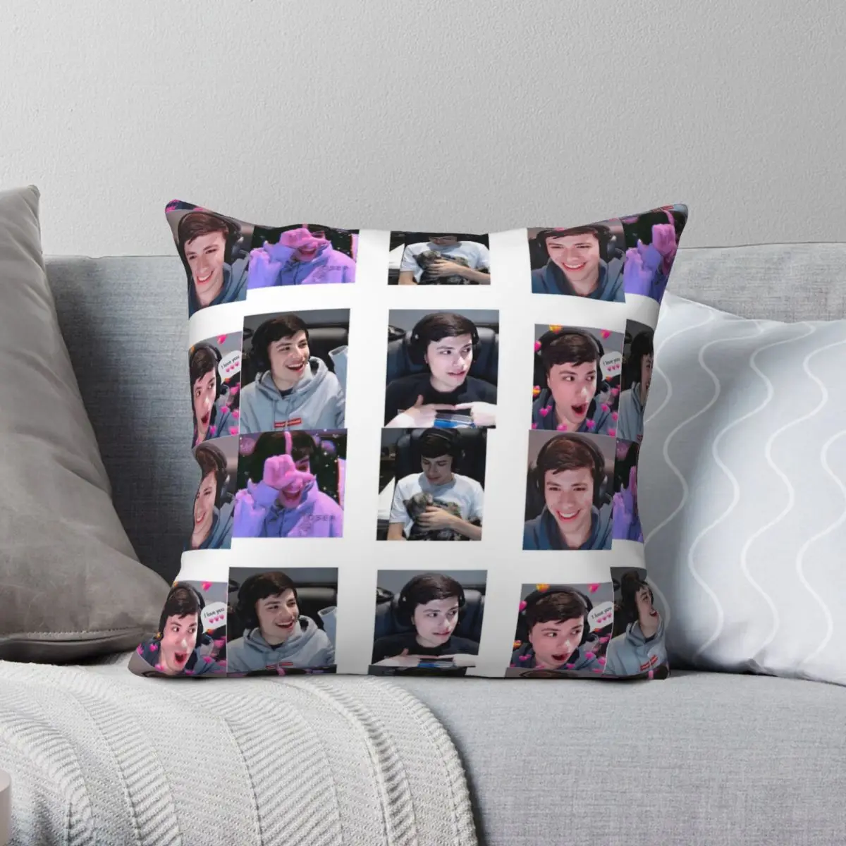 

George Not Found Pillowcase Polyester Linen Velvet Creative Zip Decorative Throw Pillow Case Sofa Seater Cushion Cover