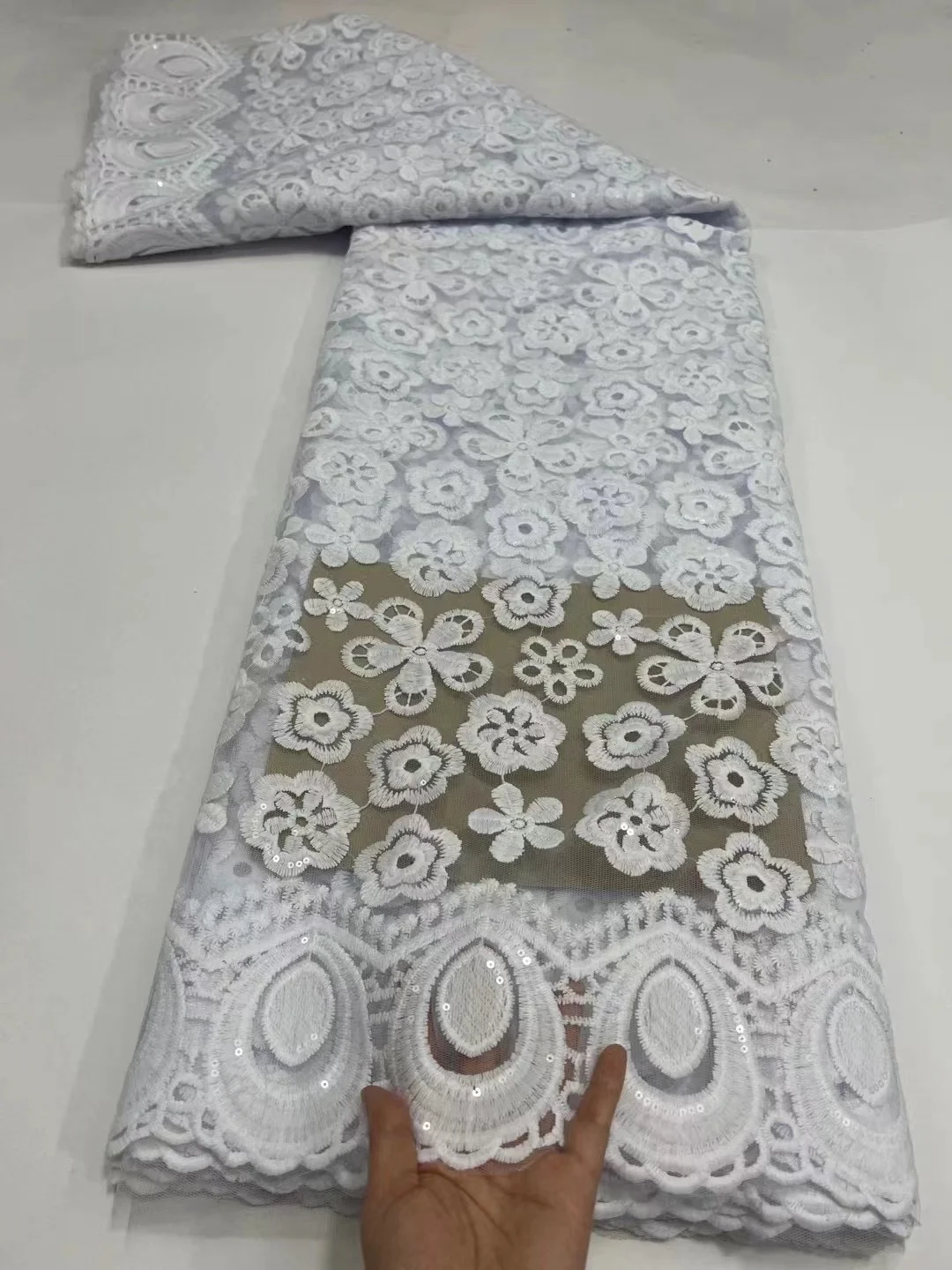 

Новинка 2022, кружевная ткань с вышивкой, французская сетчатая кружевная ткань с искусственным кружевом для вечерние