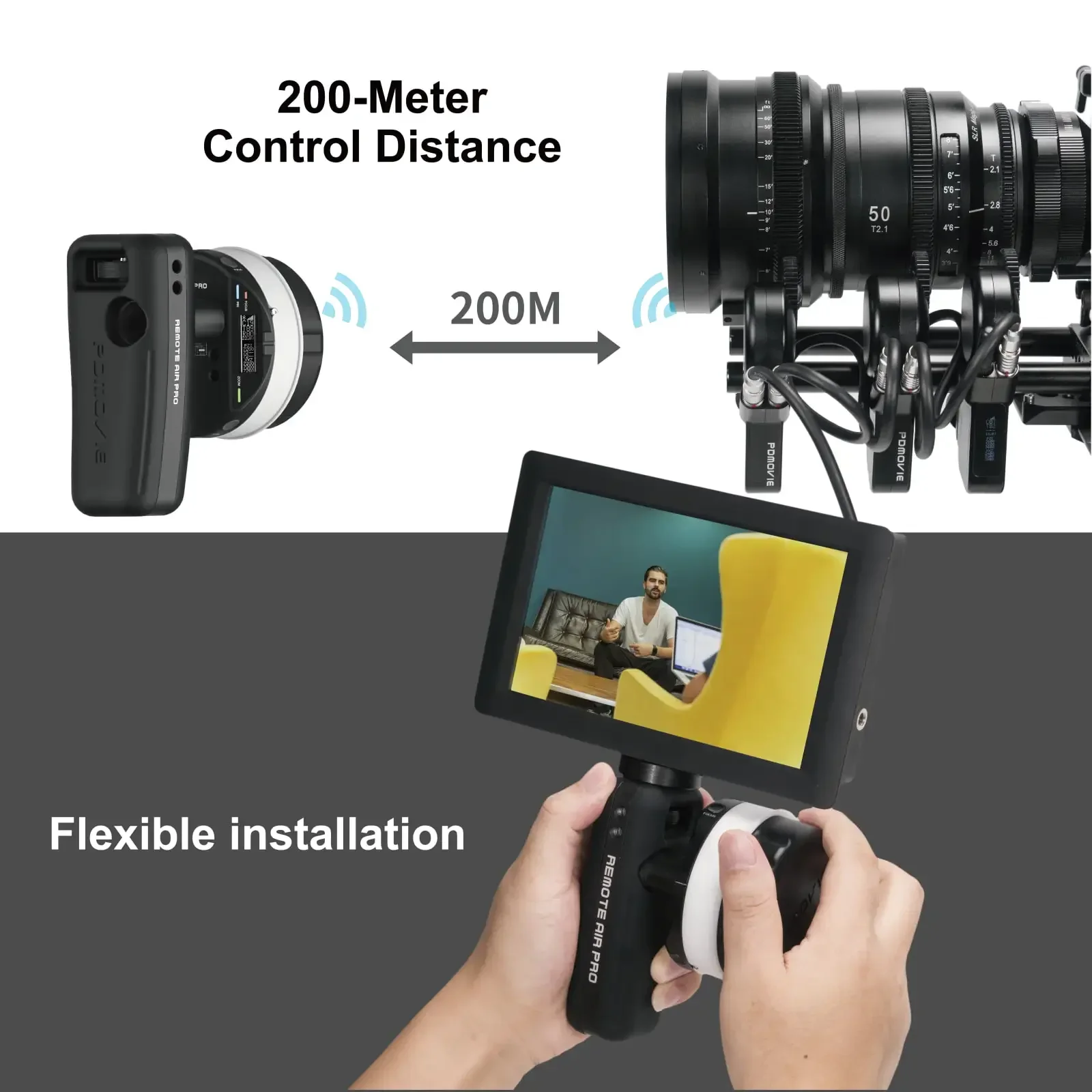 PDMOVIE REMOTE AIR PRO 3 Беспроводная система управления объективом с следящим фокусом 200 м