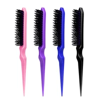 professional hair brushes comb slim line teasing combing brush styling tools diy kit plastic hairdressing combs