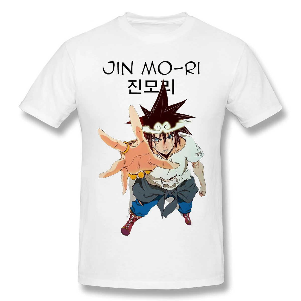 

T Shirts Funny Highschool Jin MoRi Short Sleeve Casual Men The God Of Highschool shirt Fashion O-neck 100% Cotton T-Shirts Tee