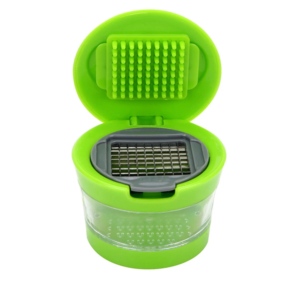 

Manual Food Processor Mini Portable Kitchen Tool Garlic Chopper Gift Home Dicing Slicing Option Removable Thoroughly Wash