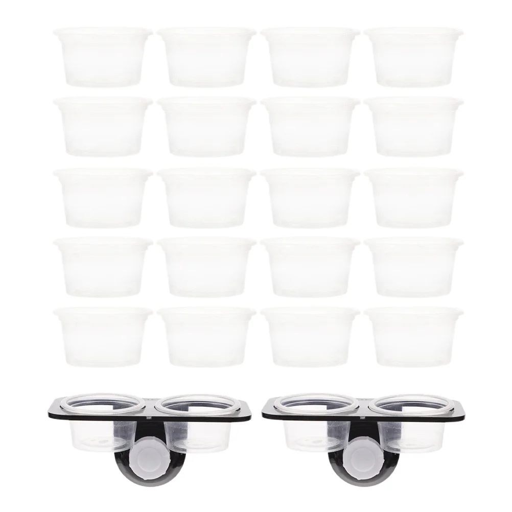 

Reptilefeeder Feeding Gecko Bowl Water Dish Lizard Ledge Cup Basin Crested Transparent Containerinsect Bug Stableplatform