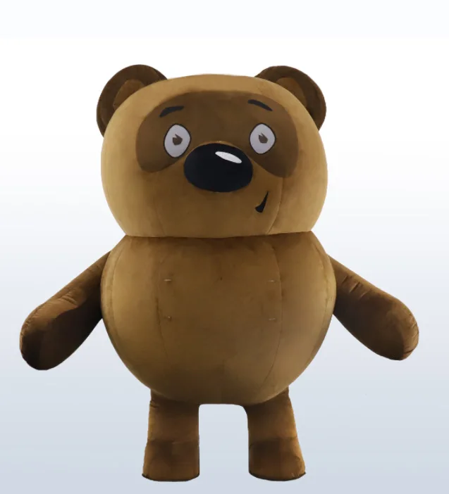 Надувной костюм с изображением медведя Марты коричневого