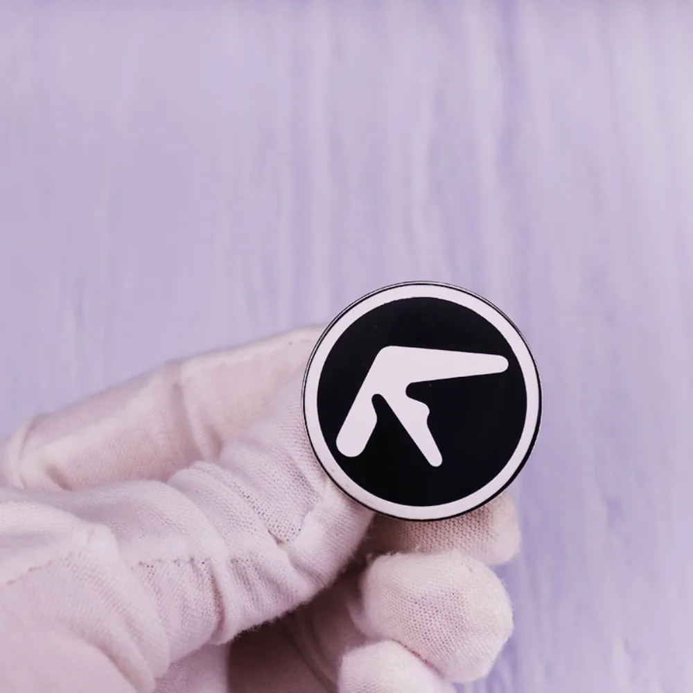 Фото Aphex Twin Logo черный и белый значок музыкальной группы Ричард Джеймс №1