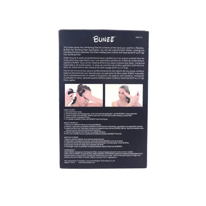 

Парикмахерский набор пудры из плотных волокон в коробке, укладывающая волосы из трех частей, сохраняющая волосы, тени, пудра, наборы для модификации