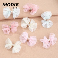 modie girl 8pcsset new fashion childrens lace bow hair clip women baby cute popular hair accessories headdress