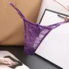 Women Panties Underwear Mesh Lace Transparent Thong Seamless G-String Underpants 5
