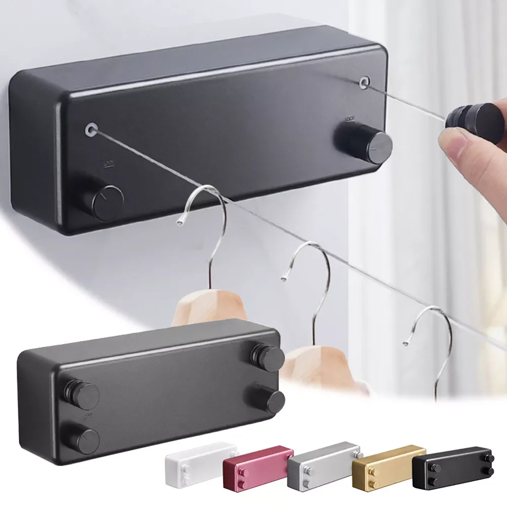 

Двухрядная веревка для белья, настенная вешалка для стирки одежды