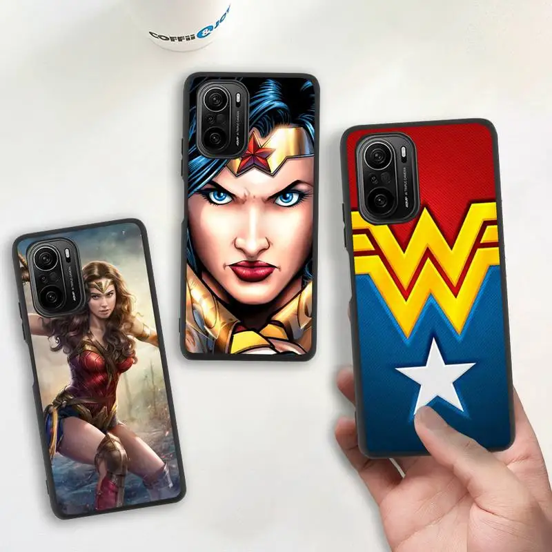 

DC Heroes Wonder Woman Phone Case for Redmi 9A 8A Note 11 10 9 8 8T Redmi 9 K20 K30 K40 Pro Max Silicone soft Cover