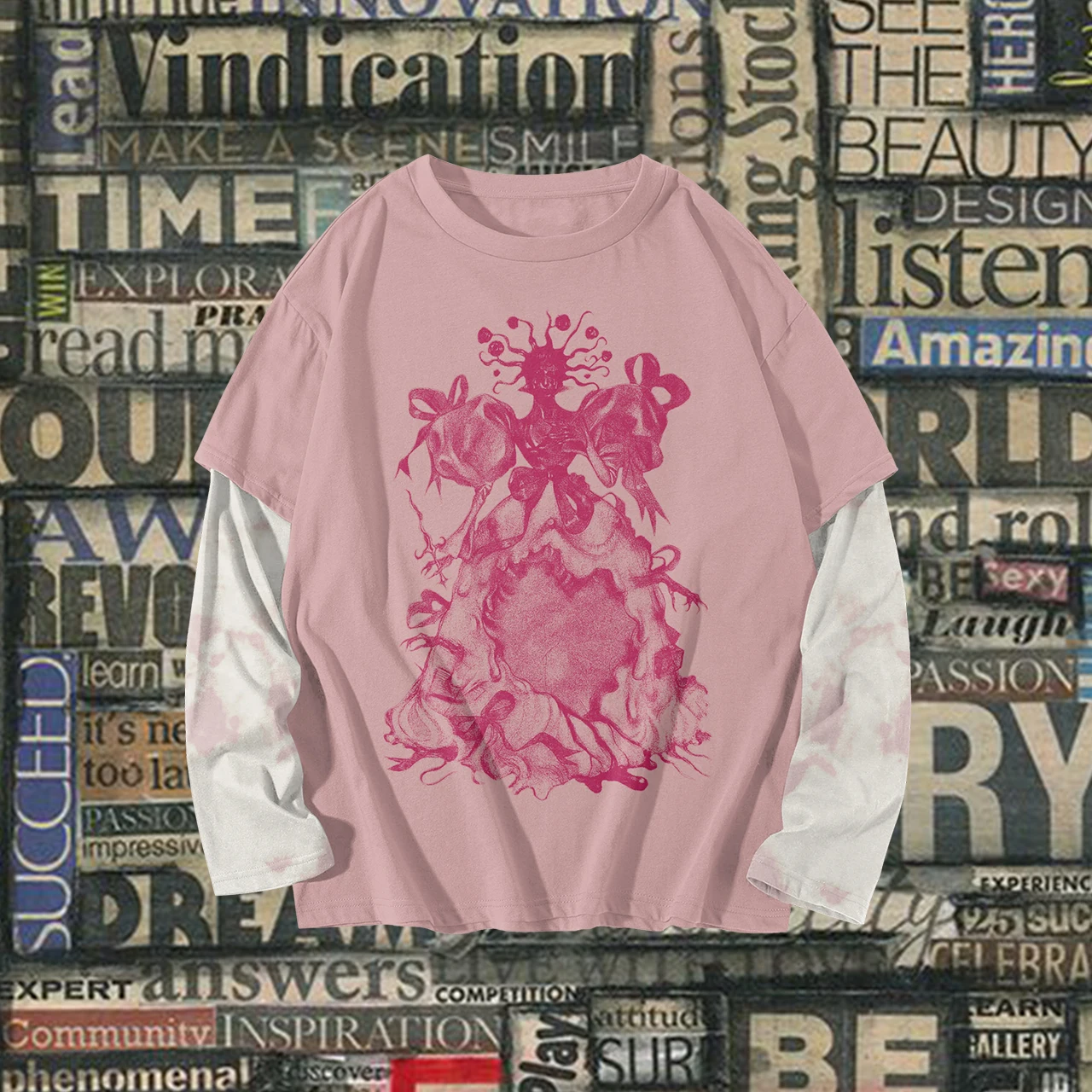 Винтажная уличная футболка Y2k модная в стиле Харадзюку для отдыха гранж