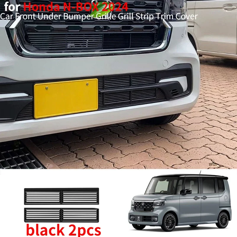 

Решетка для переднего и нижнего бампера автомобиля, решетка для гриля, отделка крышки для Honda N-BOX, аксессуары для интерьера 2024