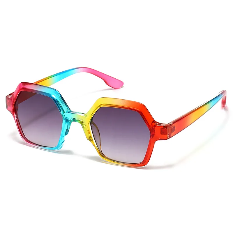

2022 New Modern Retro Square Flat Top Sunglasses INS Hot Vintage Colorful Frame Women Sunglasses Gafas De Sol