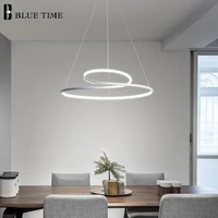 white frame led pendant light indoor decor pendant lamp for dining room kitchen living room bedroom modern home lighting fixture