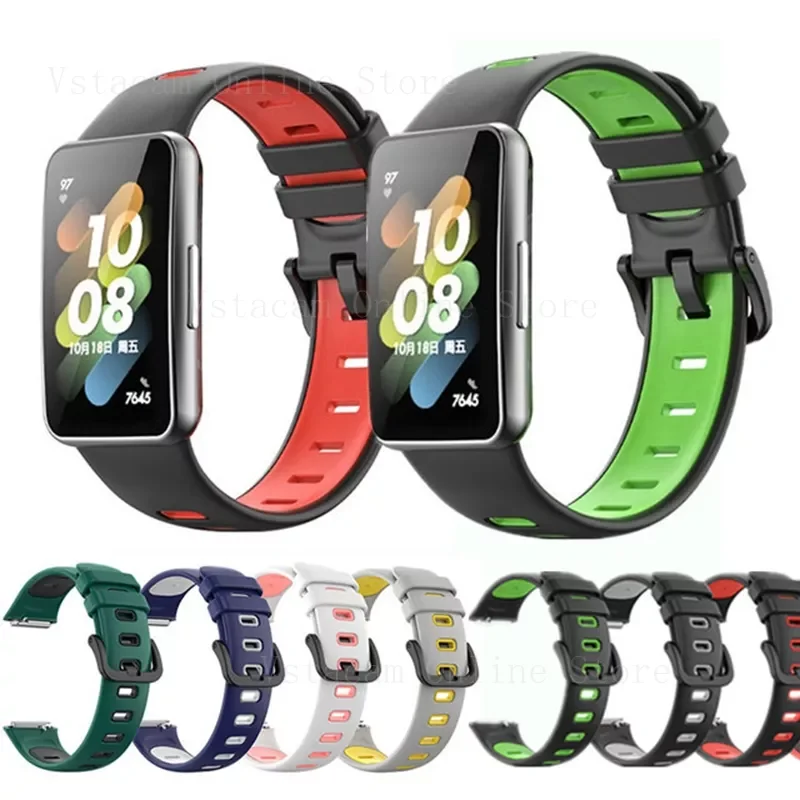 

Silicone Strap For Huawei Band 7 6 Pro Watchband Bracelet for Honor Band 6 Smart Watch Straps Huawe Band7 Replacement Wristband