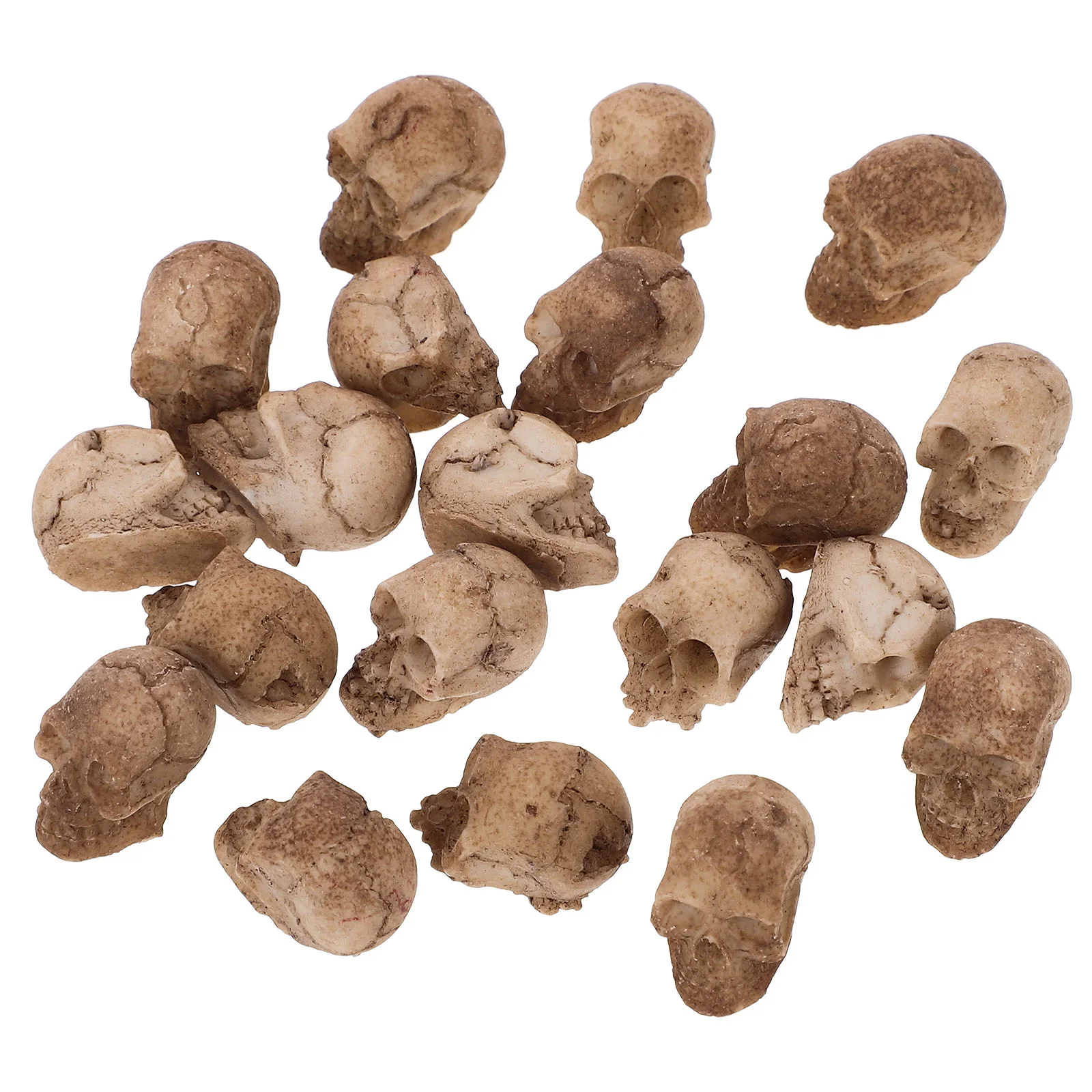 

20 Pcs Mannequins Resin Desktop Head Mini Decor Realistic Model Tiny Crafts