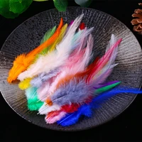 white tip color chicken feather dream catcher funny cat stick headdress corsage jewelry jewelry craft decoration diy