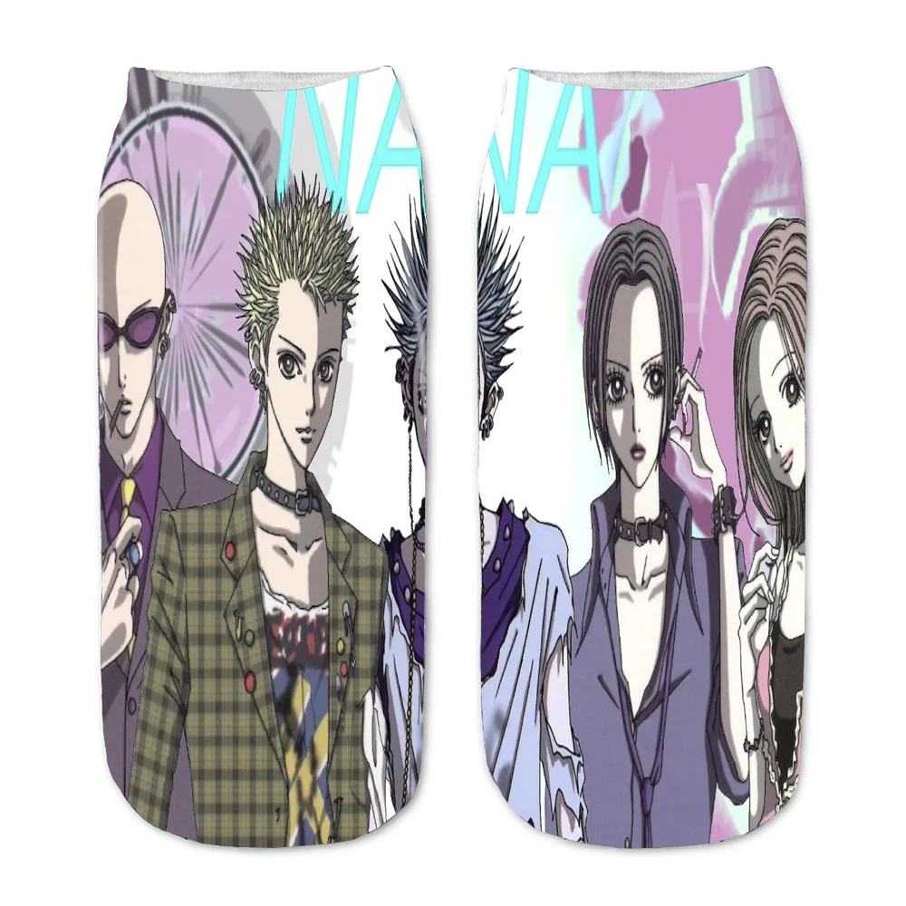 

Хлопковые повседневные короткие Носки с рисунком аниме Бана, оснаки, бабушка и мотоджо, летние хлопковые носки для взрослых