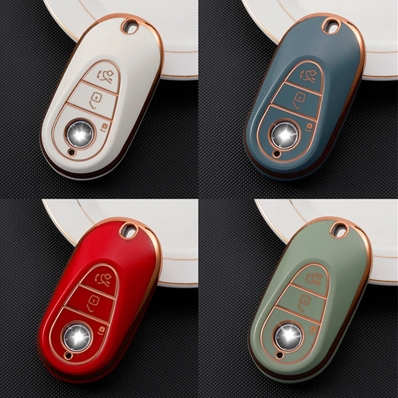 

New TPU Car Remote Key Case Cover Shell For Mercedes Benz C S Class W206 W223 S350 C260 C300 S400 S450 S500 Protector Keyless