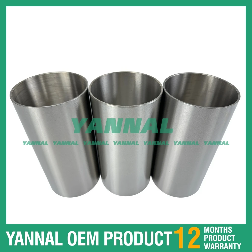 Фото 3 шт. гильза цилиндра для деталей двигателя экскаватора Yanmar 3TNE88 3TNV88 3D88E 3D88 №2