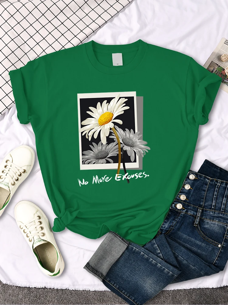 Женские футболки с принтом «No More Excuses», уличные футболки в стиле хип-хоп, летняя дышащая Футболка с принтом из мультфильмов, крутая Мягкая футболка с коротким рукавом Женские футболки с принтом «No More Excuses», уличные футболки в стиле хип-хоп, летняя дышащая Футболка с принтом из мультфильмов, крутая Мягкая футболка с коротким рукавом