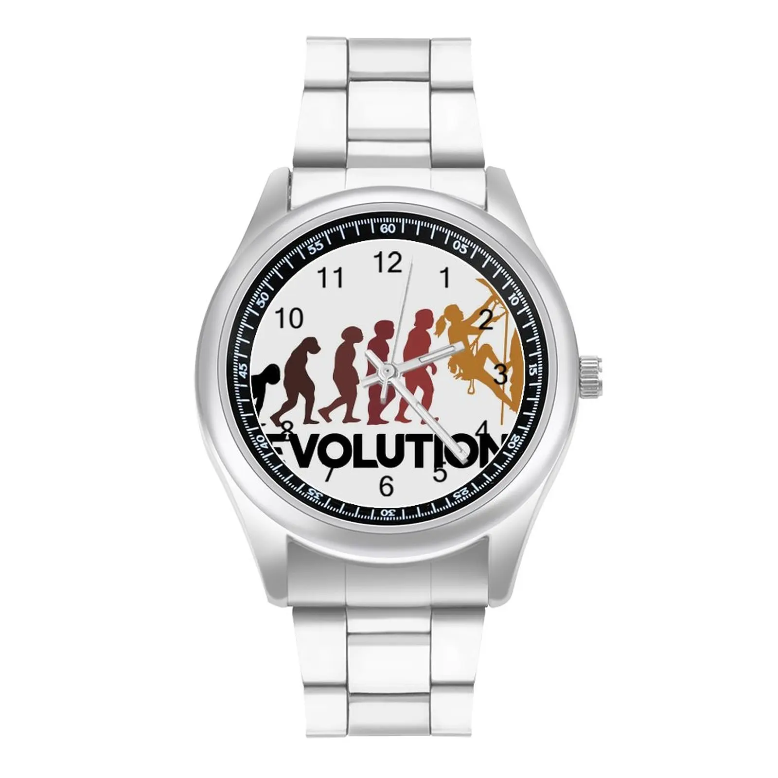 

Climbing Evolution Quartz Watch Sports Round Men Wrist Watch Design Stainless Home Photo Wristwatch