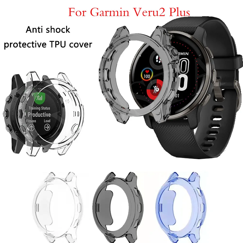 

Защитный чехол для Garmin CAME 2 Plus, защитный чехол для умных часов, бампер из ТПУ для VENU2 Plus, защитная рамка, чехол