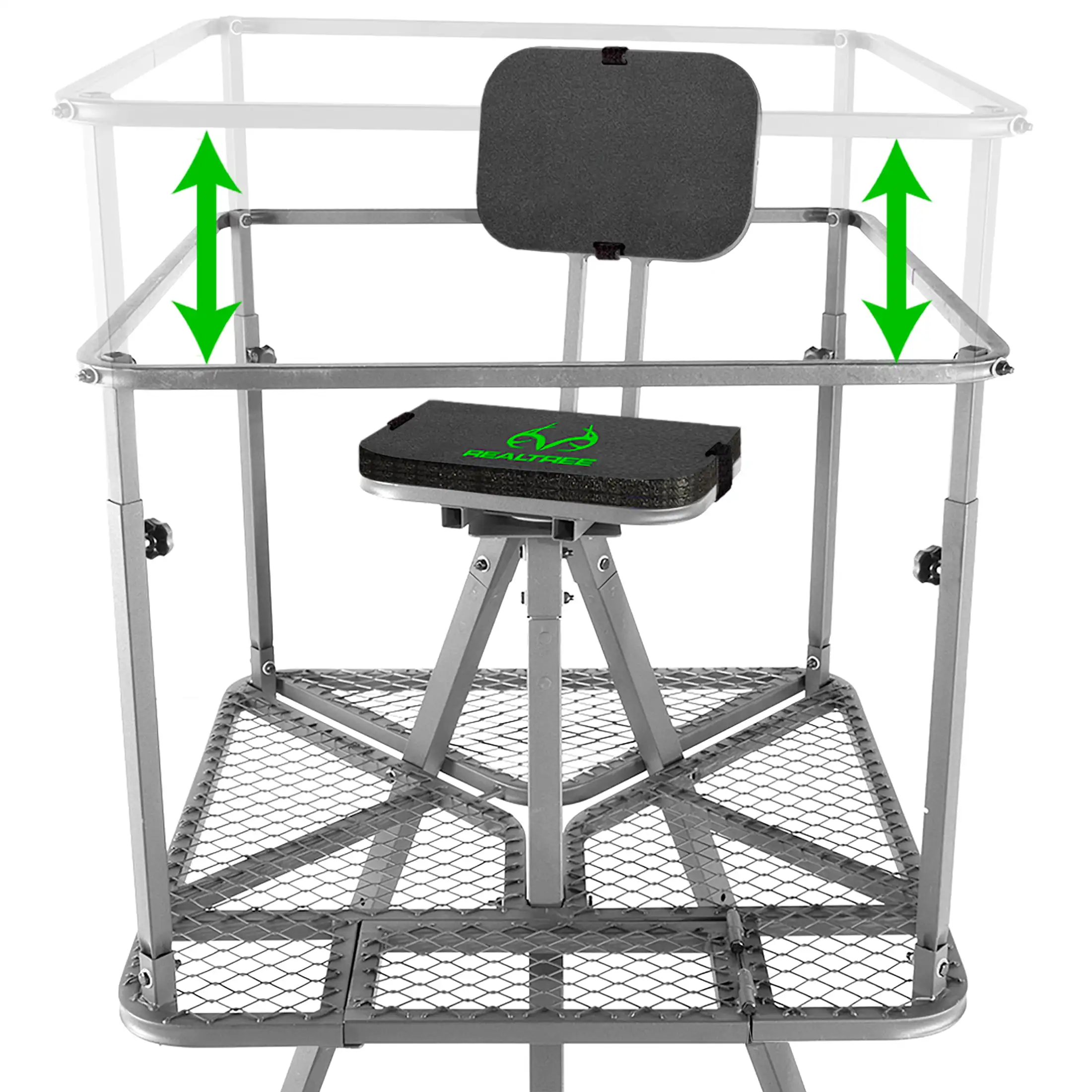 Realtree 13' Sky Pod 1Person Hunting Tripod Treestand with Camo Skirt