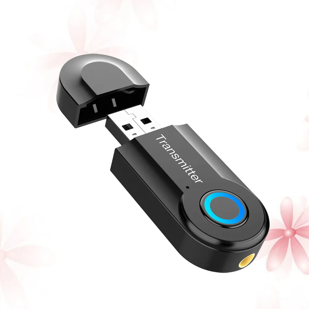 Фото USB-аудиопередатчик 5.0 с разъемом 3,5 мм, беспроводной стереоадаптер для телевизора, ПК, MP3, MP4, наушников, миниатюрный и легкий. №3