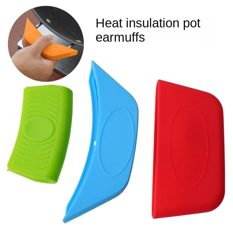 

Silicone Heat Insulation Oven Mitt Glove Pot Clips Hot Plate Clip Cooking Oven Mitts Anti-slip Silicone Gloves Baking Tool