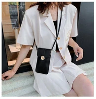 2022 new ladies mobile shoulder latch wallet pu leather female crossbody cellphone purse card holder womens phone bags