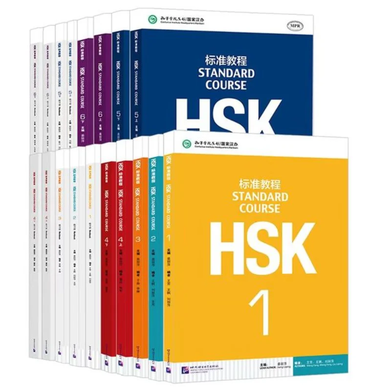 

Учебник HSK 1-6 шт., учебник для обучения китайских студентов и учебник, стандартный курс, подготовка к онлайн-тесту аудио