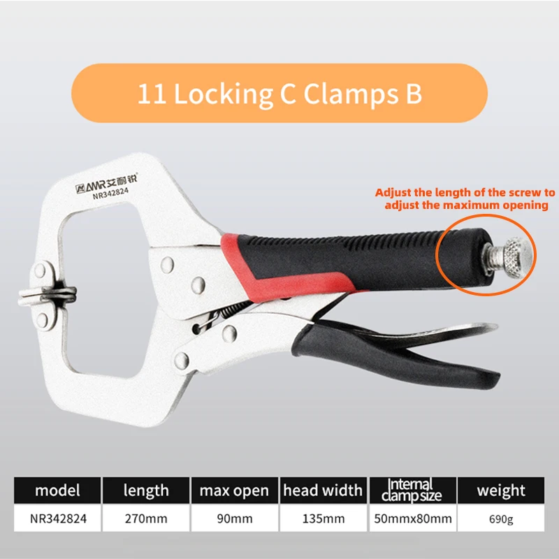 

Зажимные Клещи AMR Многофункциональные Плоскогубцы С Длинными Наконечниками И Резиновой Ручкой Доступны В Нескольких Размерах...