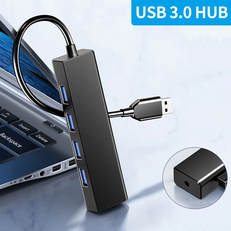 Usb-хаб 3 0 Hub 4 порта Multi Splitter Adapter OTG для аксессуаров ноутбуков высокоскоростной