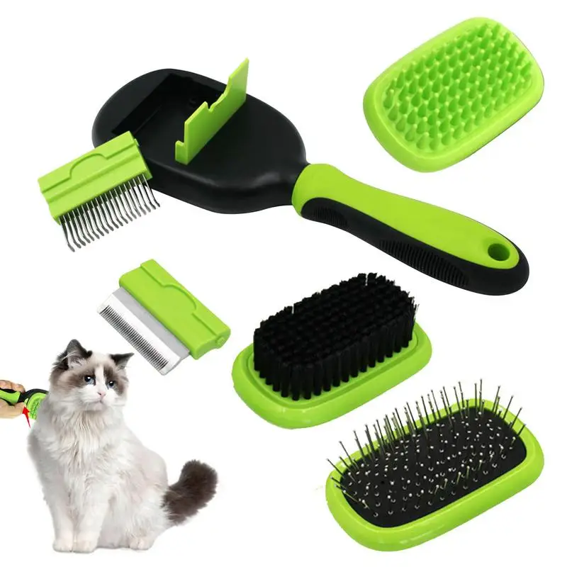 

Pet Brush Self-Cleaning Slicker Brush For Dogs And Cats Comb Brush For Long Matted Hair Removes Tangles And Loose Undercoat