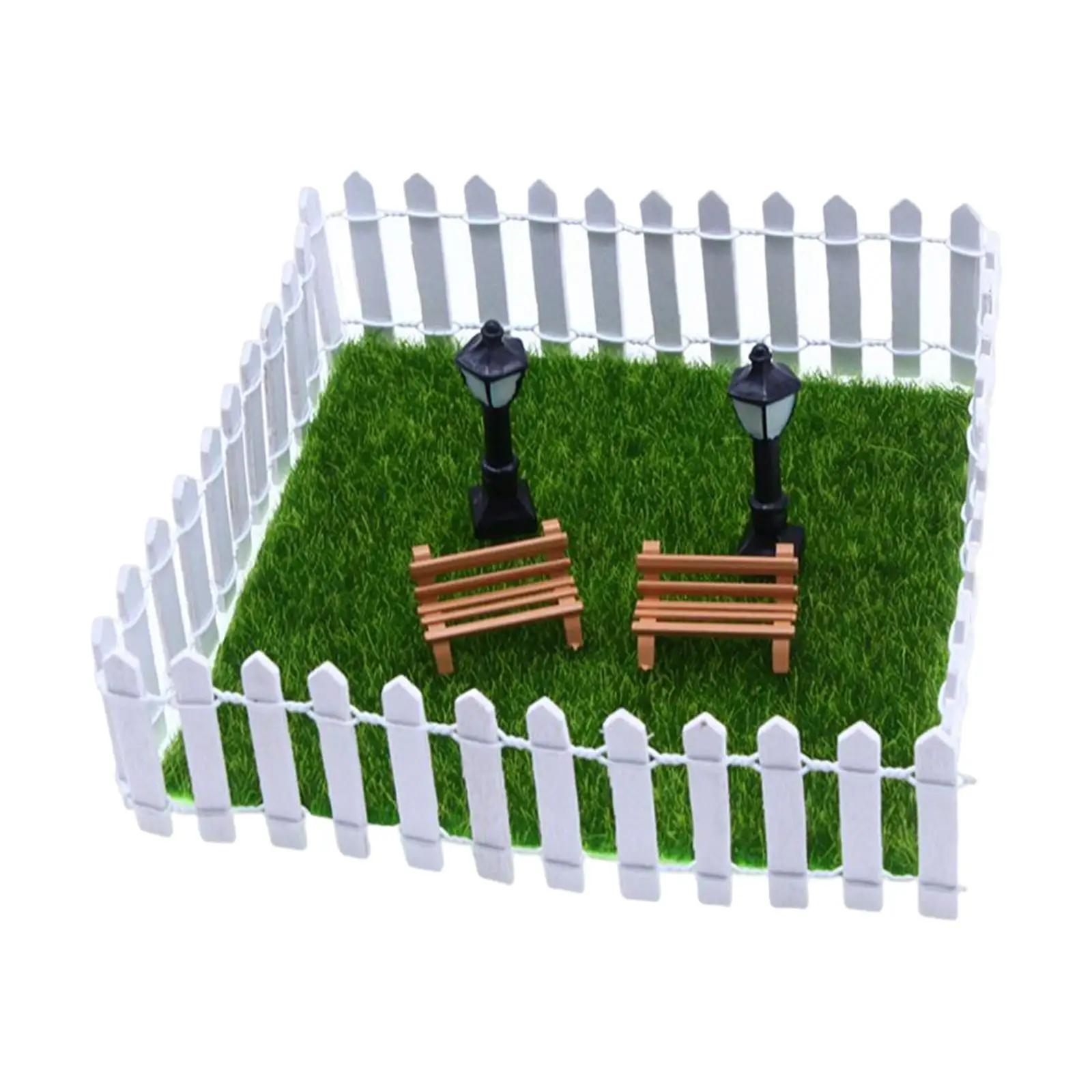 

9x 1/12 Lawn Furniture Dollhouse Photo Props Landscape Scene Layout Mini