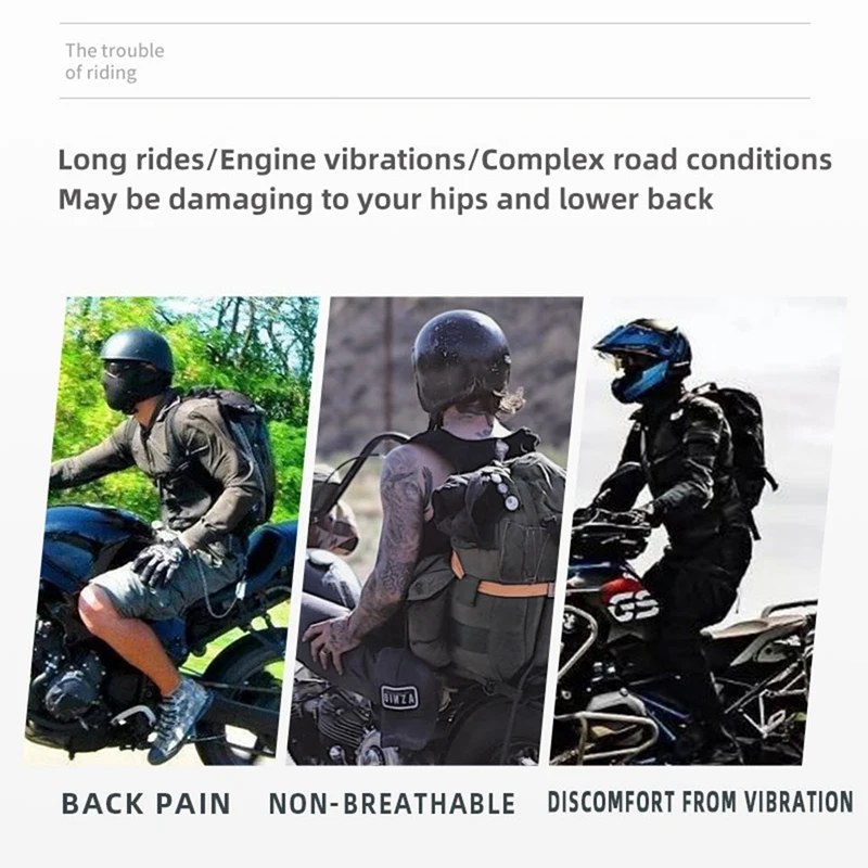 Гелевая подушка для сиденья мотоцикла дышащая теплоизоляционная защиты от